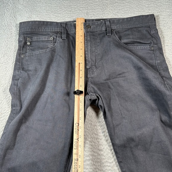 AG Adriano Goldschmied Jeans Mens 36x32 Black Denim Nomad Modern Slim‎ Straight - Picture 9 of 11
